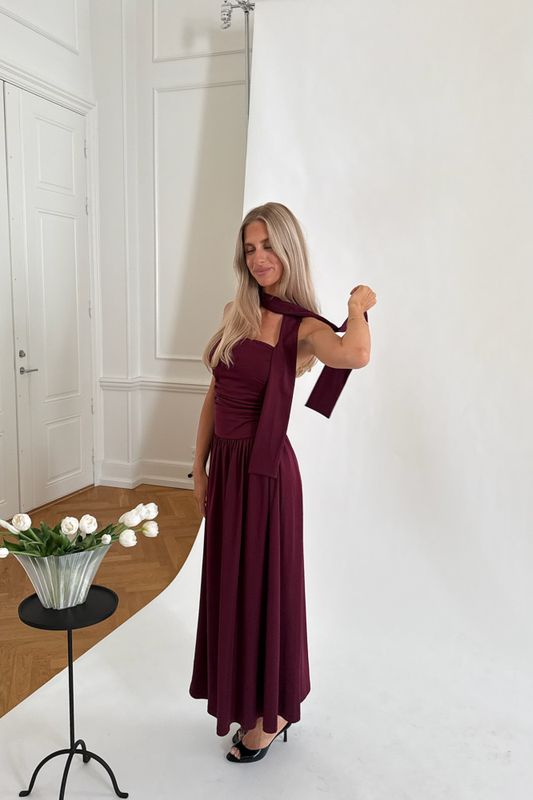 Astridic Long Dress Bordeaux