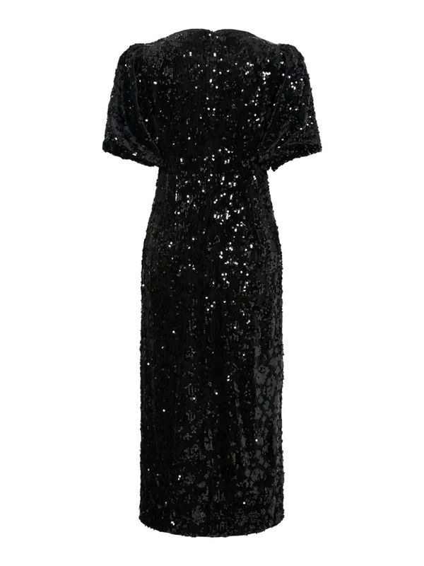 Sofie 2/4 Sequin Midi Dress Black 