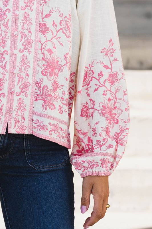 Coralina LS Shirt Pristine Coralina Print 