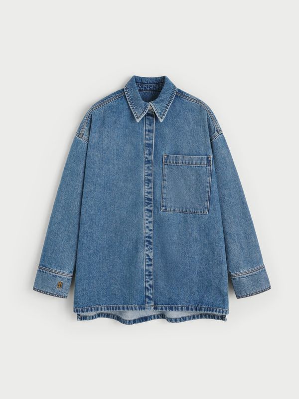 Dea Denim Shirt Mid Denim Blue 