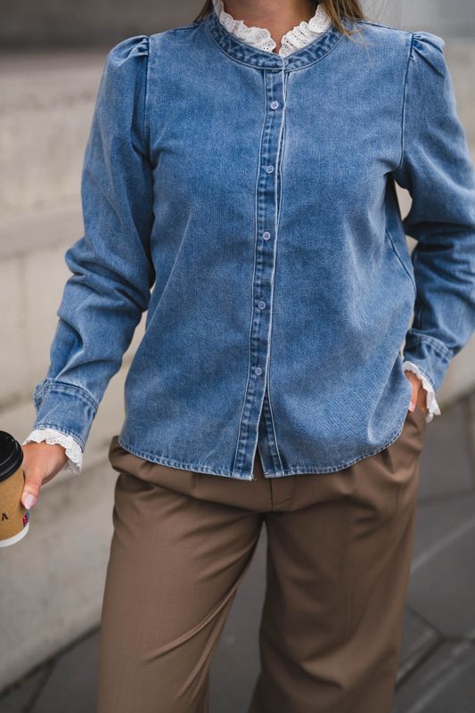 Imara Denim Shirt Light Blue 