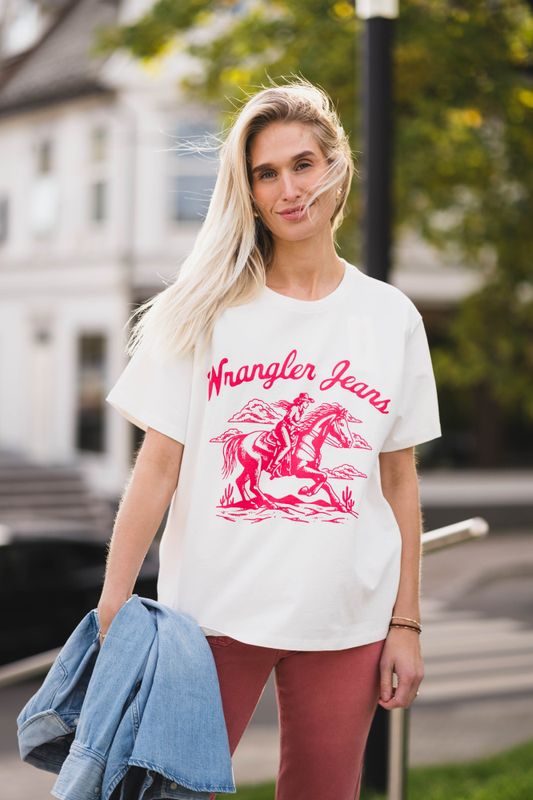 Girlfriend Tee Worn White 