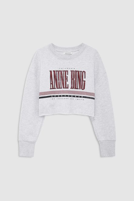 Hovedbilde Sporty Cropped Sweatshirt Heather Grey 