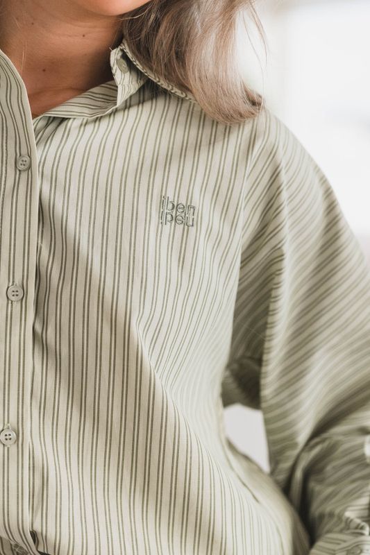 Atari Shirt Sage Stripe 