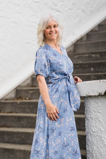 Hovedbilde Faye Dress Gardenia Sky 