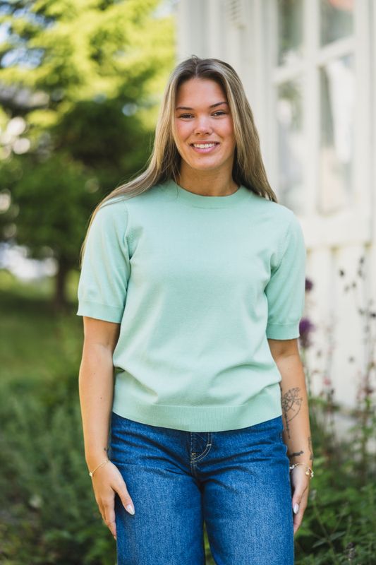 Lena SS Knit Pullover Lichen 