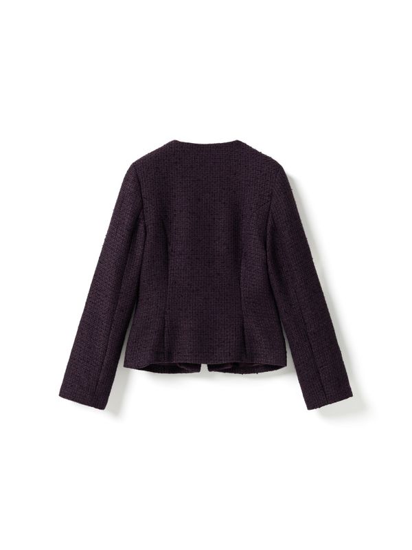 Kasaundra LS Blazer Dark Plum 