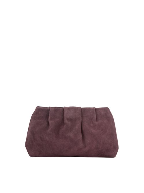 Hovedbilde Suede Clutch Bag Maroon Brown
