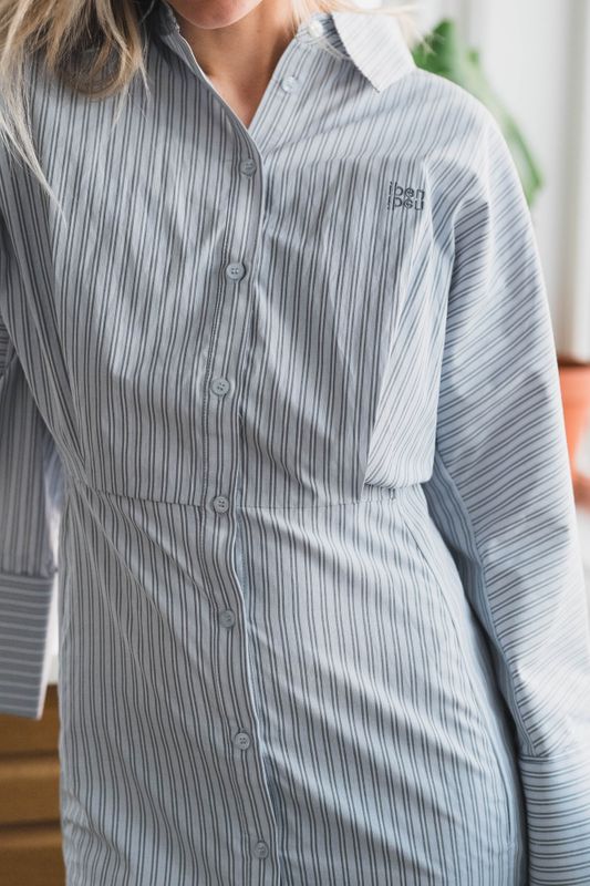 Atari Dress Sky Stripe 