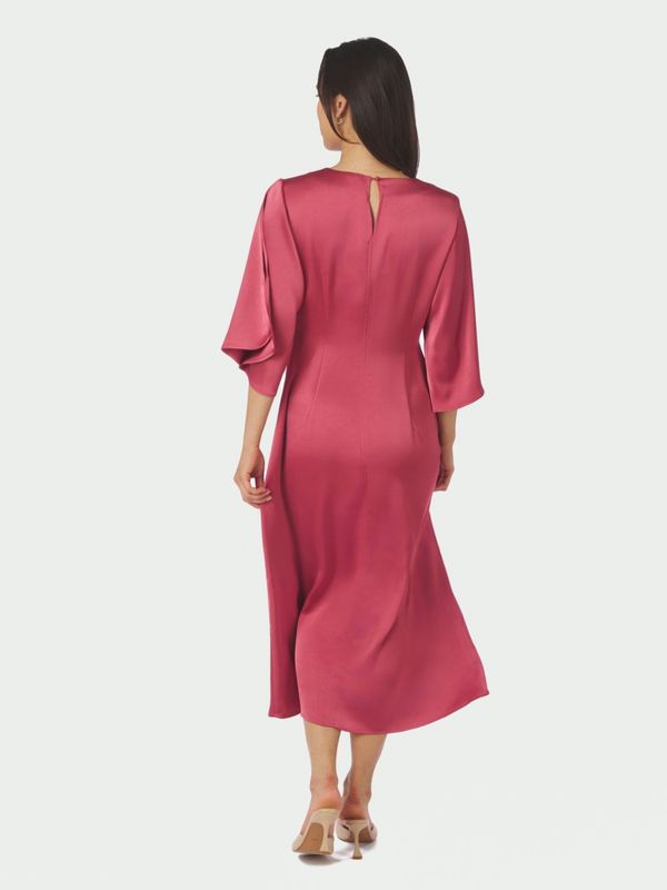 Remara Heavy Sateen Dress Cherry Pink 