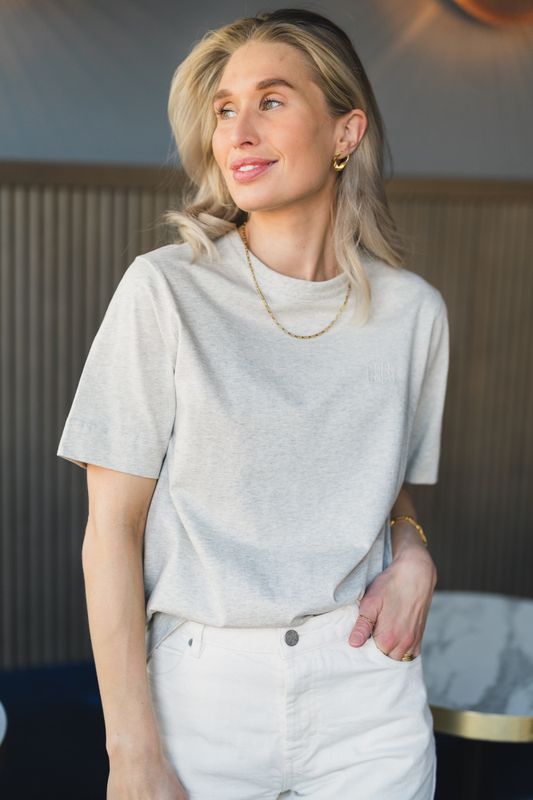 Eileen T-Shirt Gris Clair Chin 