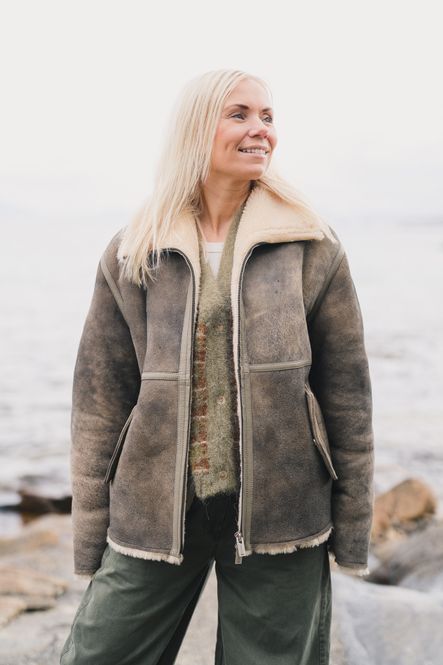 Hovedbilde Louie Shearling Jacket Taupe 