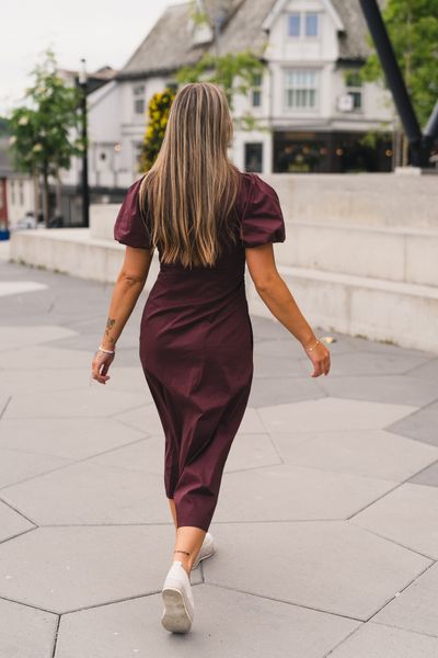 Hovedbilde Illana Poplin Dress Burgundy 