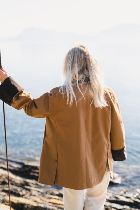 Heather Jacket Dark Camel 