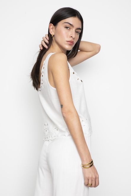 Hovedbilde Evie Top White 