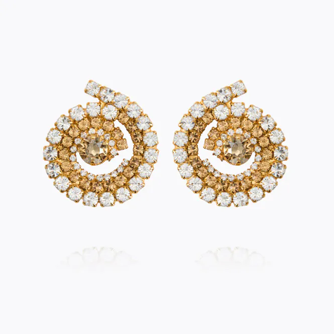 Hovedbilde Zia Earrings Gold Topaz Combo 