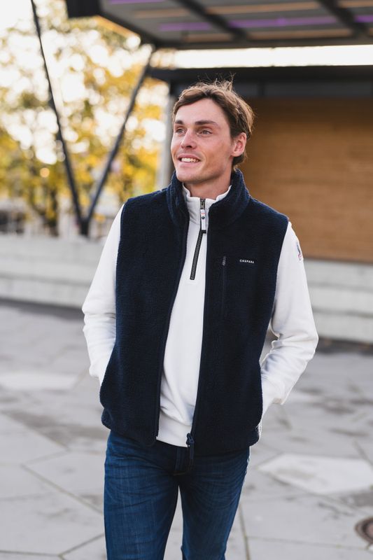 M. Cloudfleece Vest Navy 