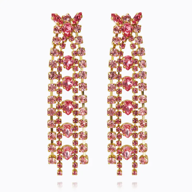 Hovedbilde Petite Penelope Earring Gold Pink Combo 