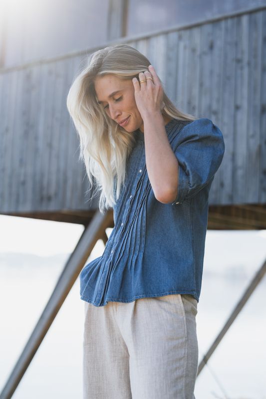 Alesia Shirt Medium Blue Denim 