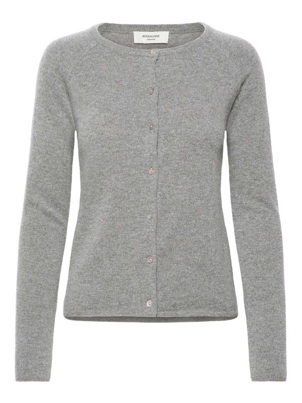 Laica LS O-Neck Raglan Cardigan Light Grey Melange 