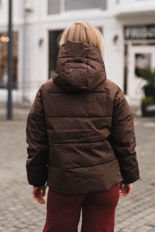 Pavine Down Short Jacket Hot Fudge 