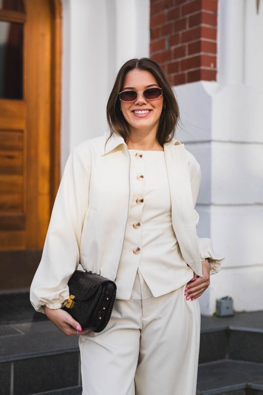 Denielle Structure Jacket Offwhite 