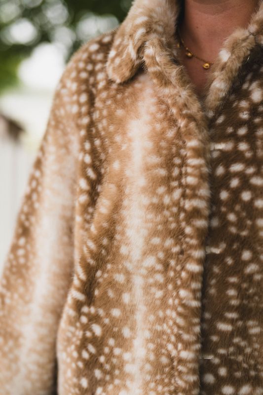 Camina Faux Fur Jacket Beige 