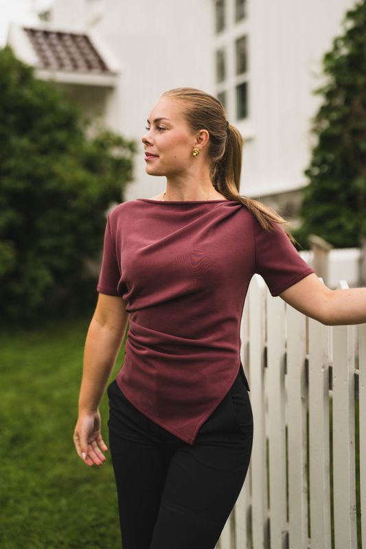 Rasmine Soft Blouse Wine 