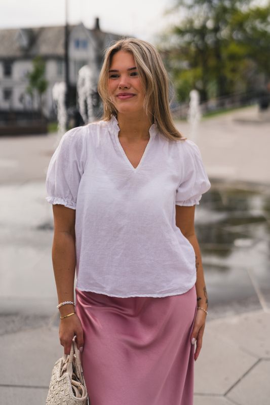 Odesa Linen Blouse White