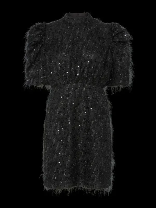 Ilza 2/4 Sequin Dress Black 