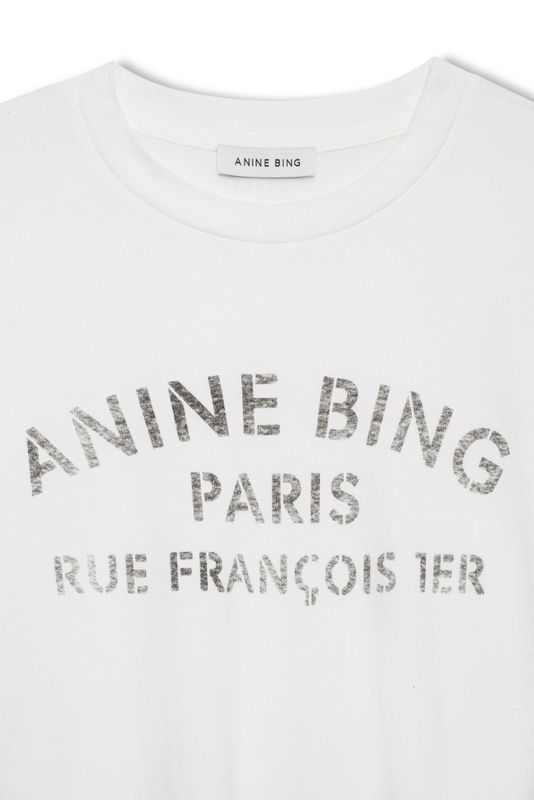 Ivan Long Sleeve New York Stencil Ivory 