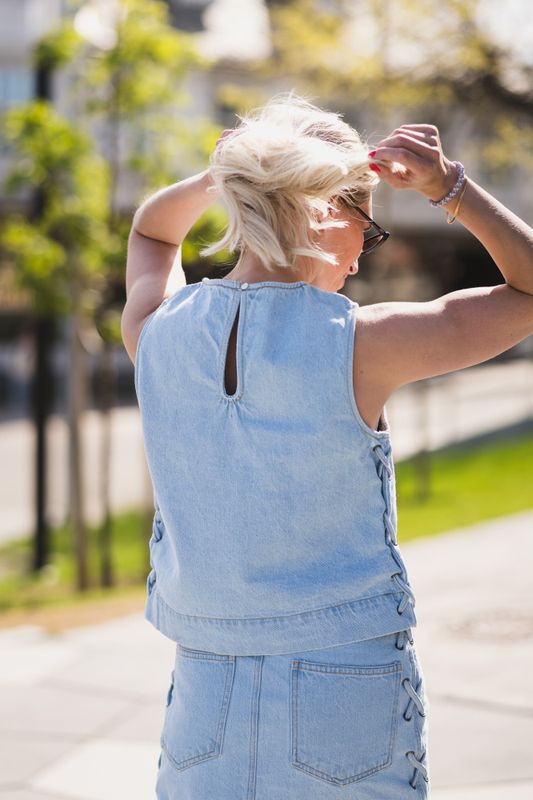 Svetlana Braid Top Blue 
