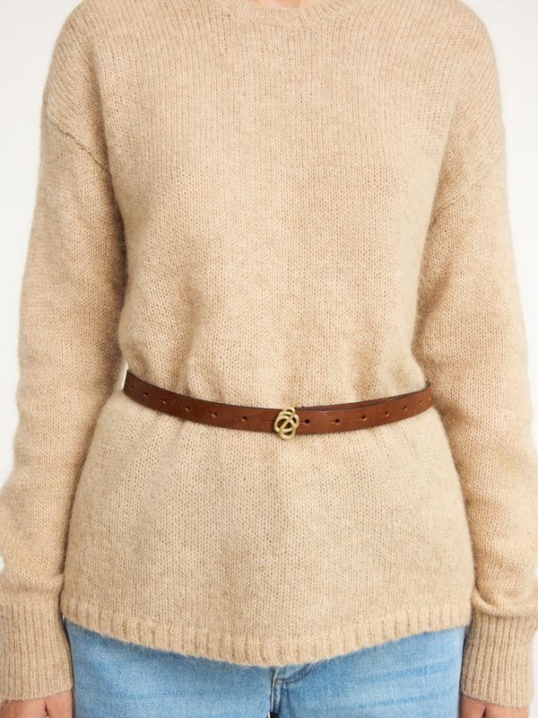 Ouma Leather Belt Dark Brown 