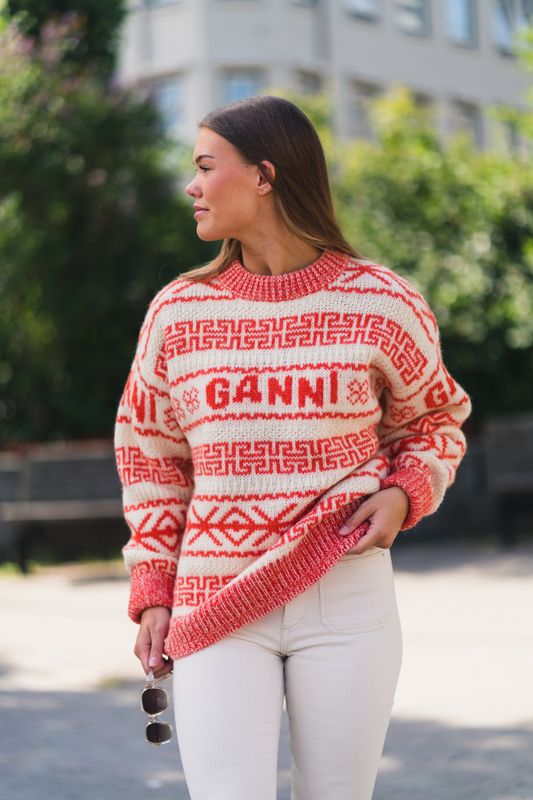 Summer Lambswool Pullover Egret - Vakre Vene