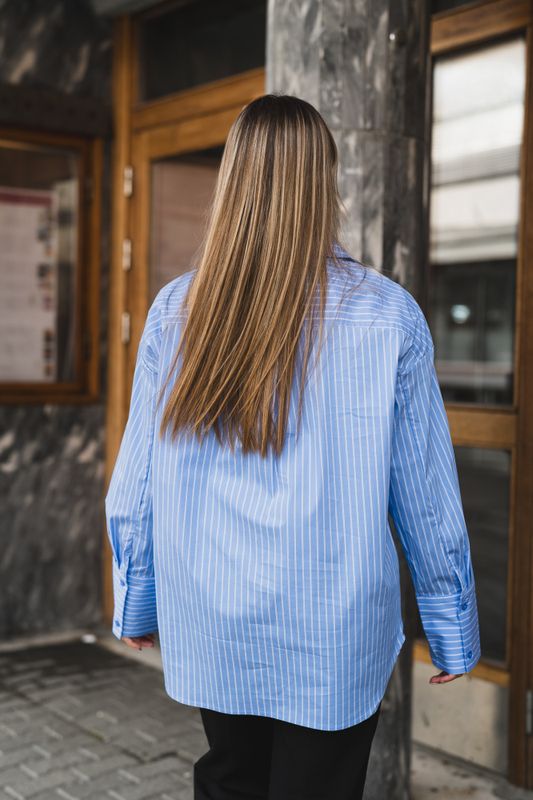 Aeris Shirt Blue Stripe 