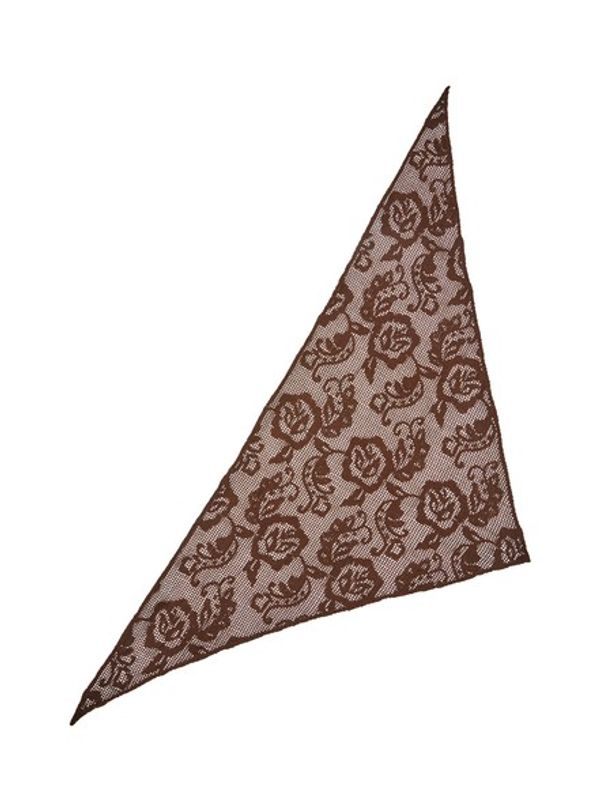 Croflora Triangle Scarf Hot Fudge Brown 