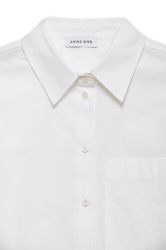 Scott Cropped Shirt White 