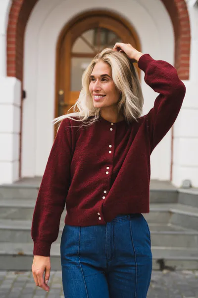 Hovedbilde Ninell Cardigan Tawny Port 
