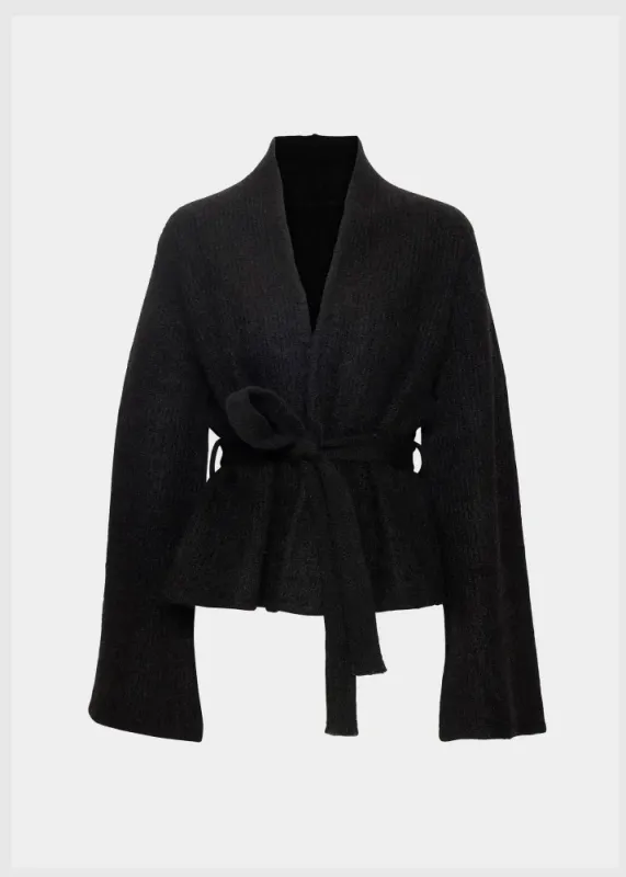 Lila Mohair Cardigan Black 