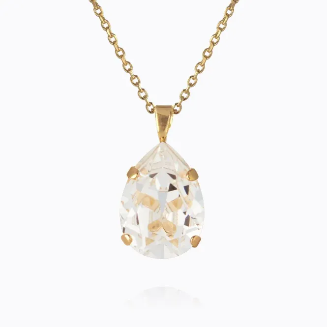 Hovedbilde Mini Drop Necklace Gold Crystal 