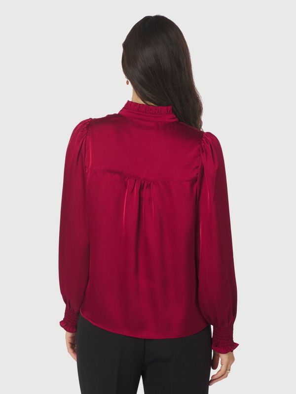 Zamola Blouse Dark Red