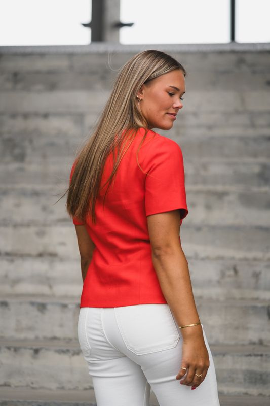 Birmo SS Blazer Poinsettia 