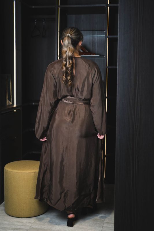 Bridget Long Dress Brown 
