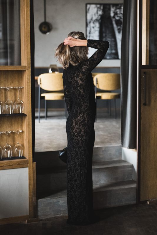 Eclipse Dress Sheer Black 