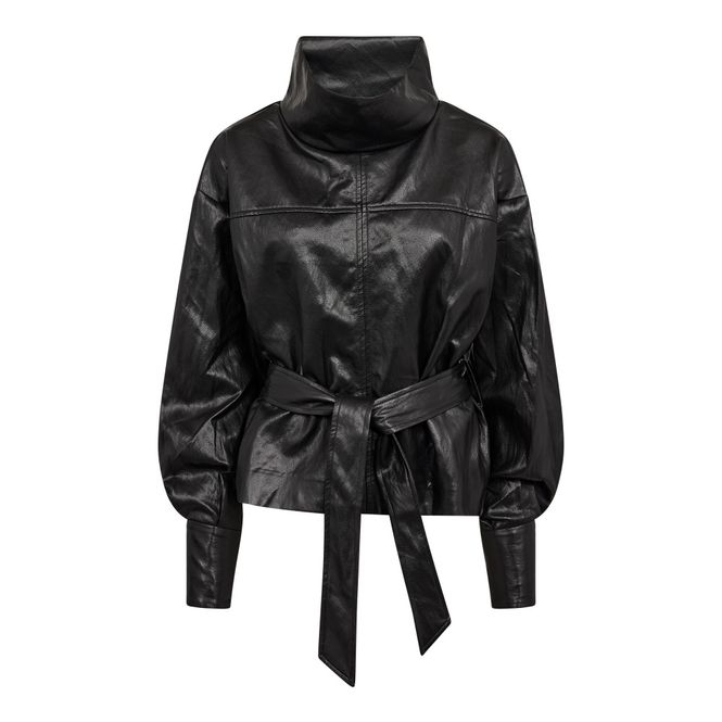 Hovedbilde Gitt Funnel Neck Blouse Black 
