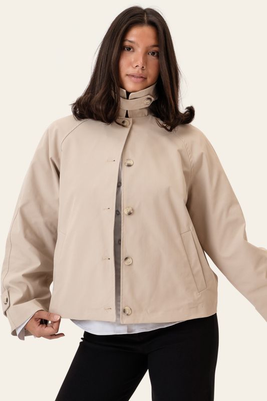 Avaic Short Trenchcoat Beige