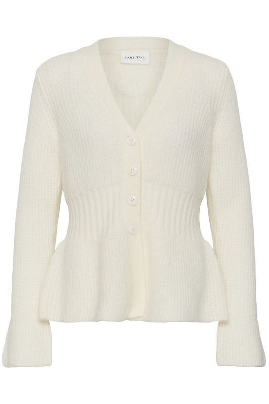 Domino Cardigan Eggnog 