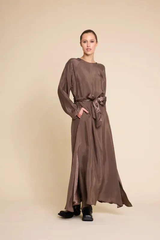 Bridget Long Dress Brown 