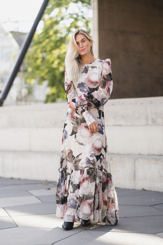 Organza Maxi Dress Fluid 