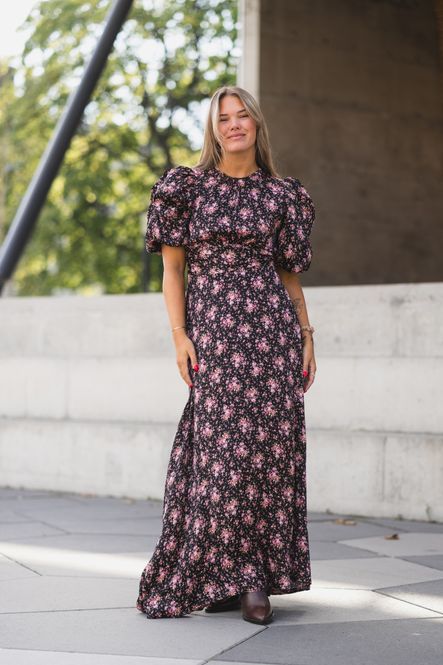 Neo Noir - Kelsa Rose Dress 167233 - 321 - Dark Red